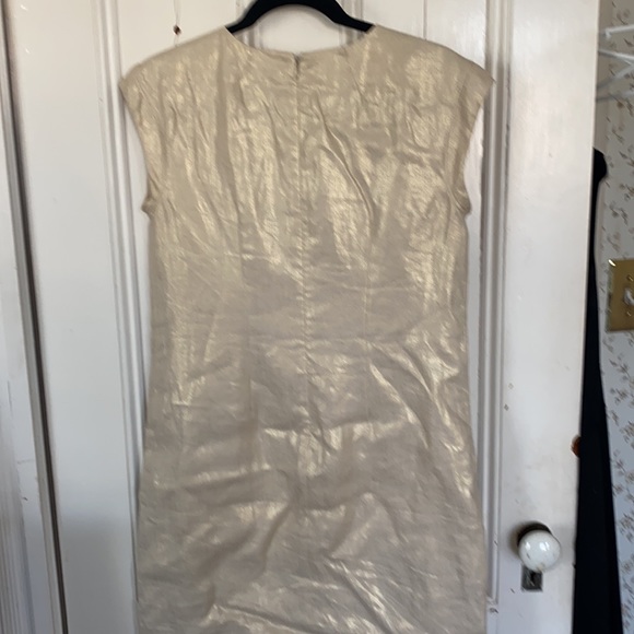 J. Crew gold dress with grommets and pockets size 2 - Picture 3 of 4